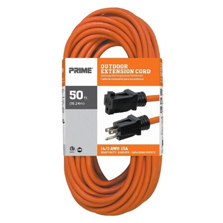 Prime Wire & Cable EXTN CORD 14/3 SJTW 50'L EC501730